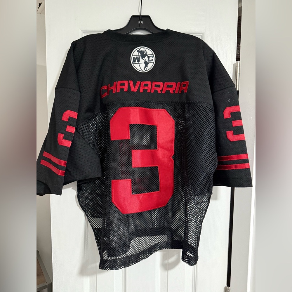 Willy Chavarria men’s mesh football jersey size L - Picture 5 of 13